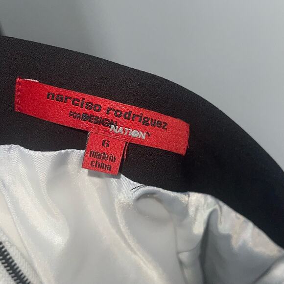 Narciso Rodriguez Design Nation Skirt Women Pencil Formal Full Back Zipper Sz 6 - Picture 3 of 7